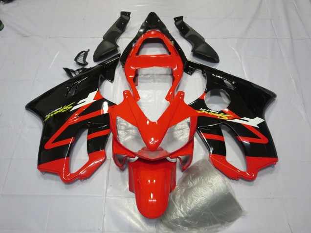 2001-2003 Gloss Black and Red Honda CBR600 F4i Fairings Canada