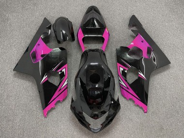 2004-2005 Gloss Black and Pink Suzuki GSXR 600-750 Fairings Canada
