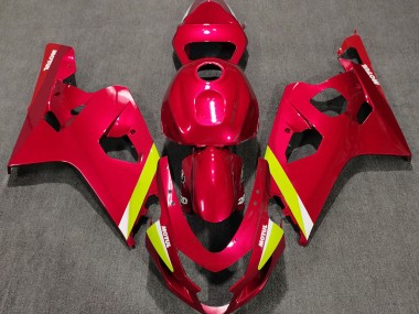 2004-2005 Gloss Red Suzuki GSXR 600-750 Fairings Canada