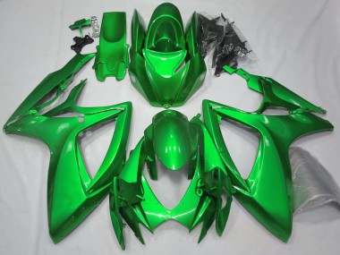 2006-2007 Gloss Green Plain Suzuki GSXR 600-750 Fairings Canada