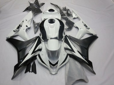 2007-2008 Custom OEM Style White and Black Honda CBR600RR Fairings Canada