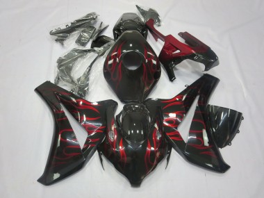 2008-2011 Red Flame Honda CBR1000RR Fairings Canada