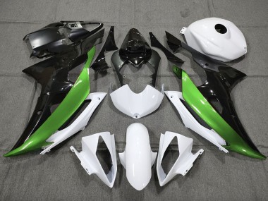 2008-2016 Custom Green Black and White Yamaha R6 Fairings Canada