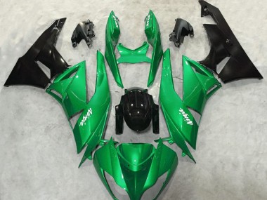 2009-2012 Vibrant Green Gloss Kawasaki ZX6R Fairings Canada