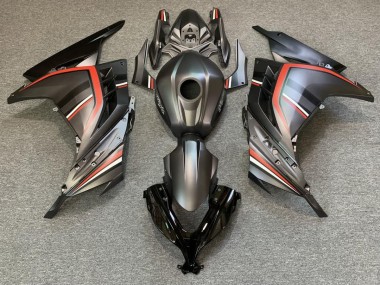 2013-2018 Matte Black and Red Kawasaki Ninja 300 Fairings Canada